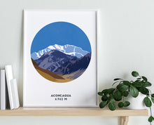 Load image into Gallery viewer, Aconcagua Mountain Print, Argentina, Mountain Art - Trail Bound Prints