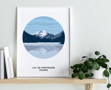 Load image into Gallery viewer, Lac de Montriond print, Morzine, France, Mountain Art - Trail Bound Prints