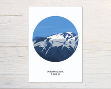 Load image into Gallery viewer, Marmolada Mountain print, Dolomites, Italy, Mountain Art - Trail Bound Prints