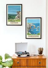 Load image into Gallery viewer, Pembrokeshire Coast National Park print, Wales, Green Bridge of Wales - Trail Bound Prints