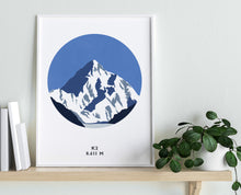 Load image into Gallery viewer, K2 Mountain Print - Pakistan - Trail Bound Prints