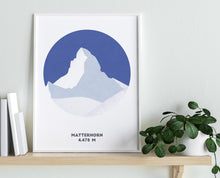 Load image into Gallery viewer, Matterhorn Mountain Print - Switzerland - Trail Bound Prints