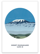 Load image into Gallery viewer, Mount Kilimanjaro Print - Tanzania - Trail Bound Prints