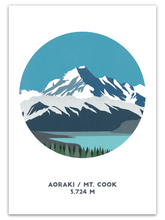 Load image into Gallery viewer, Aoraki, Mt Cook - New Zealand - Trail Bound Prints