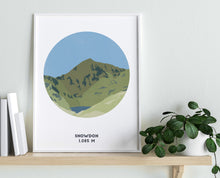 Load image into Gallery viewer, Snowdon Mountain Print - United Kingdom - Trail Bound Prints