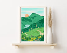 Load image into Gallery viewer, Mountain Hikes - Snowdonia Poster