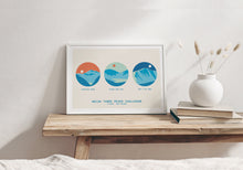 Load image into Gallery viewer, Welsh Three Peaks Challenge poster, Snowdon, Cadair Idris, Pen y Fan - Trail Bound Prints