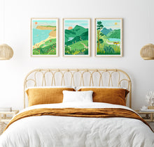 Load image into Gallery viewer, Surf's Up at the Beach - Cornwall Poster - Trail Bound Prints