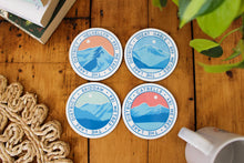 Load image into Gallery viewer, Lake Districts Mountains Coasters - Trail Bound Prints
