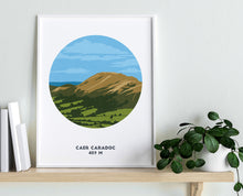 Load image into Gallery viewer, Caer Caradoc print, Shropshire, English Countryside
