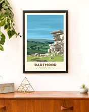 Load image into Gallery viewer, Dartmoor National Park print, Devon, Great Staple Tor
