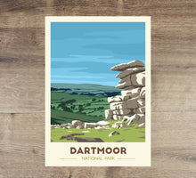 Load image into Gallery viewer, Dartmoor National Park print, Devon, Great Staple Tor

