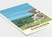 Load image into Gallery viewer, Dartmoor National Park print, Devon, Great Staple Tor
