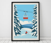Load image into Gallery viewer, Ski Resort poster, Ski print, Customisable print

