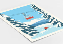 Load image into Gallery viewer, Ski Resort poster, Ski print, Customisable print
