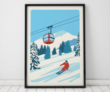 Load image into Gallery viewer, Ski Resort print, Ski poster, Customisable print
