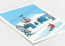 Load image into Gallery viewer, Ski Resort print, Ski poster, Customisable print
