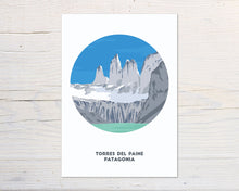 Load image into Gallery viewer, Torres del Paine print, Chile Patagonia, Mountain Art
