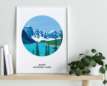 Load image into Gallery viewer, Banff National Park print, Moraine lake, Valley of the Ten Peaks,
