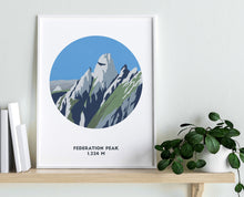 Load image into Gallery viewer, Federation Peak print, Tasmania print, Australia, Mountain Art
