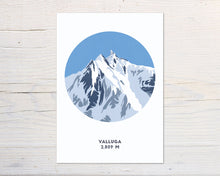 Load image into Gallery viewer, Valluga Mountain print, Austria print
