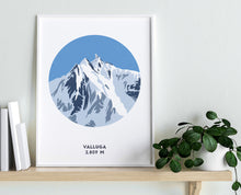 Load image into Gallery viewer, Valluga Mountain print, Austria print
