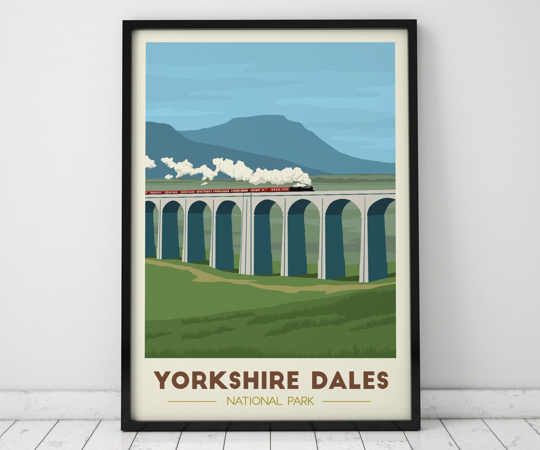 Yorkshire Dales National Park print, Ribblehead Viaduct