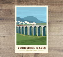 Load image into Gallery viewer, Yorkshire Dales National Park print, Ribblehead Viaduct
