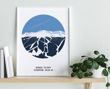 Load image into Gallery viewer, Chopok Mountain Print, Slovakia, Mountain print, A4 Print, Gifts for him or her
