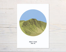 Load image into Gallery viewer, Pen y Fan Mountain print, Brecon Beacons National Park, Wales, Mountain Art
