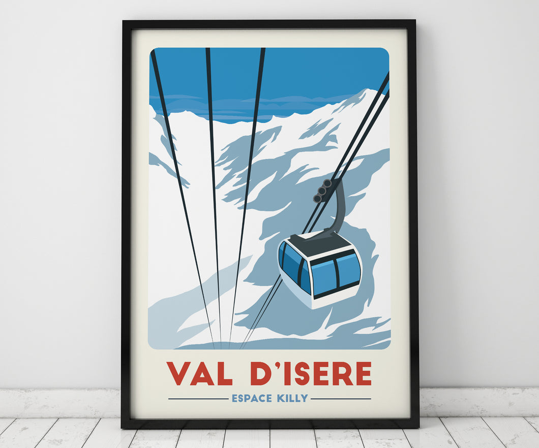 Val D'Isere Gondola Print - France