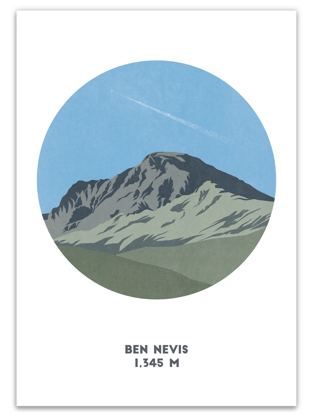 Ben Nevis Mountain Print - United Kingdom - Trail Bound Prints