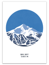Load image into Gallery viewer, Big Sky Mountain Print - USA - Trail Bound Prints
