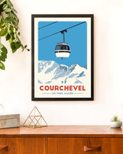 Load image into Gallery viewer, Courchevel Gondola Print - France
