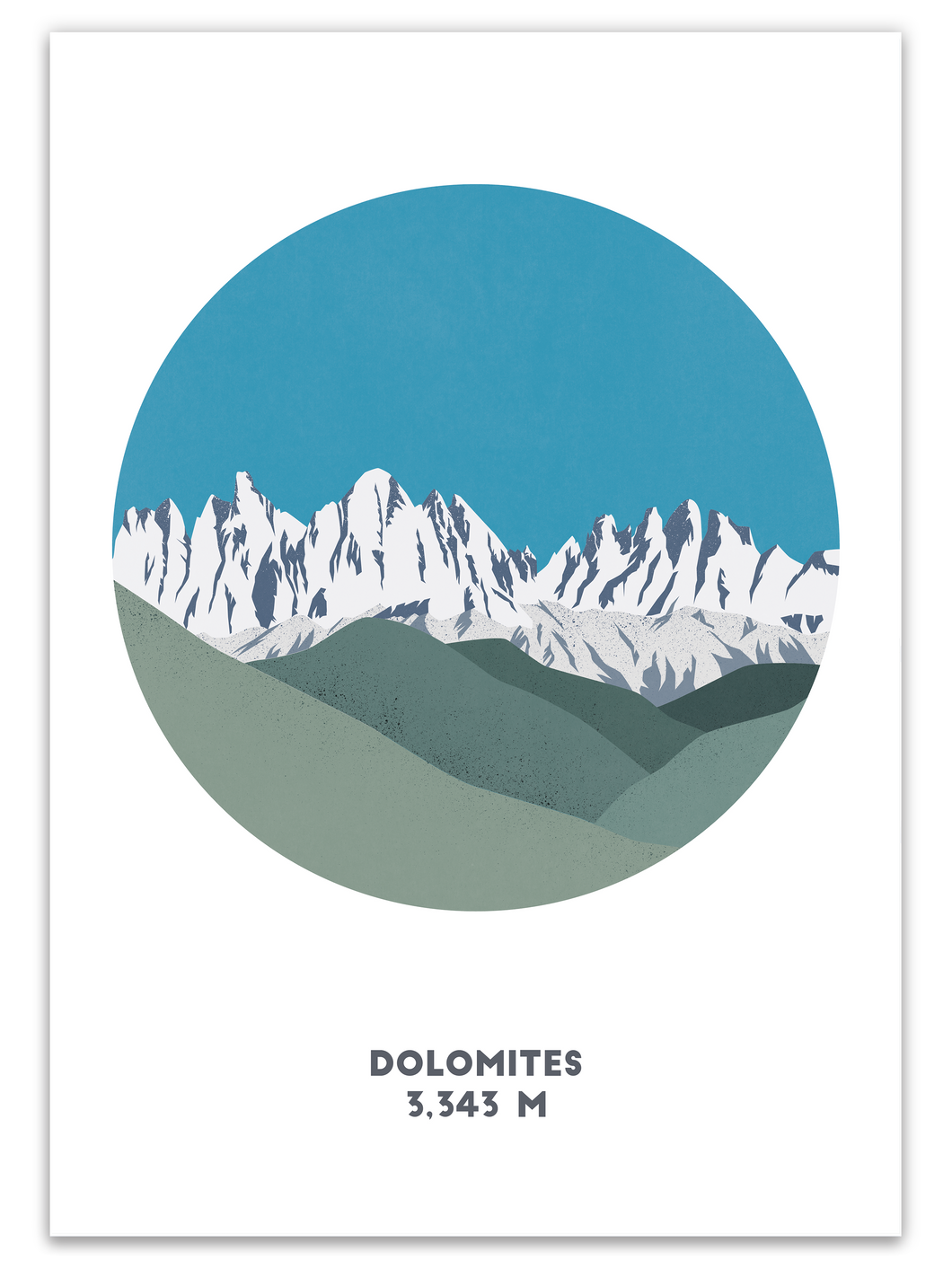 Dolomites Mountain Print - Italy - Trail Bound Prints