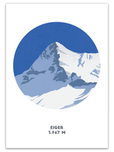 Load image into Gallery viewer, The Eiger Mountain Print - Switzerland - Trail Bound Prints
