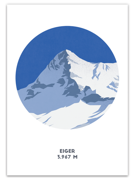 The Eiger Mountain Print - Switzerland - Trail Bound Prints