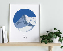 Load image into Gallery viewer, The Eiger Mountain Print - Switzerland - Trail Bound Prints
