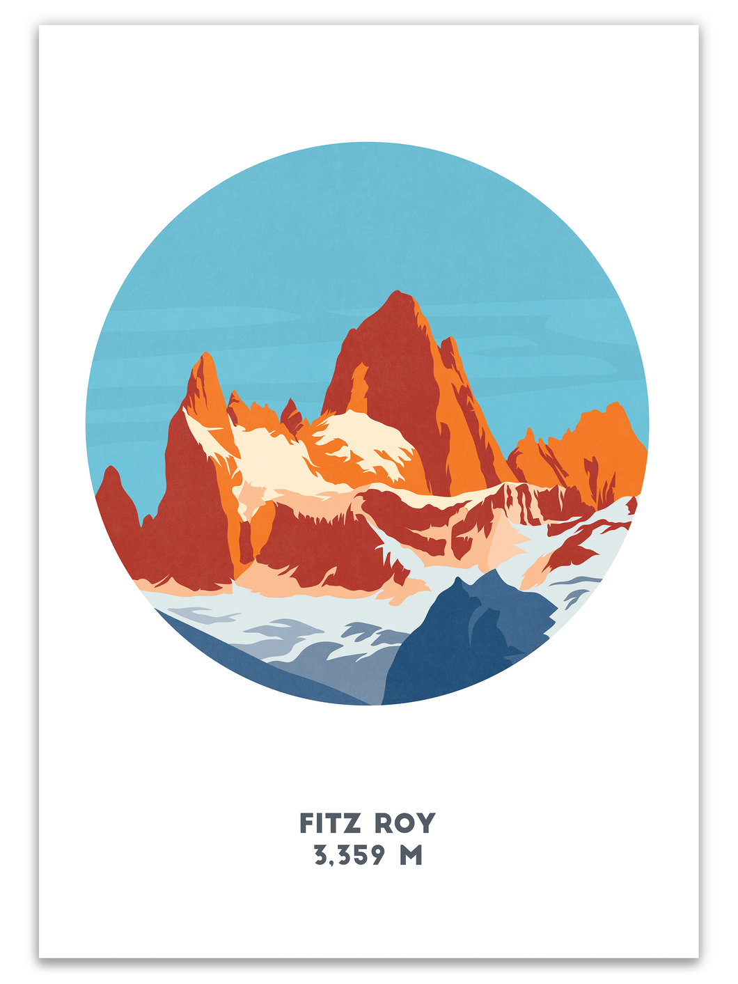 Fitz Roy Sunrise - Patagonia - Trail Bound Prints