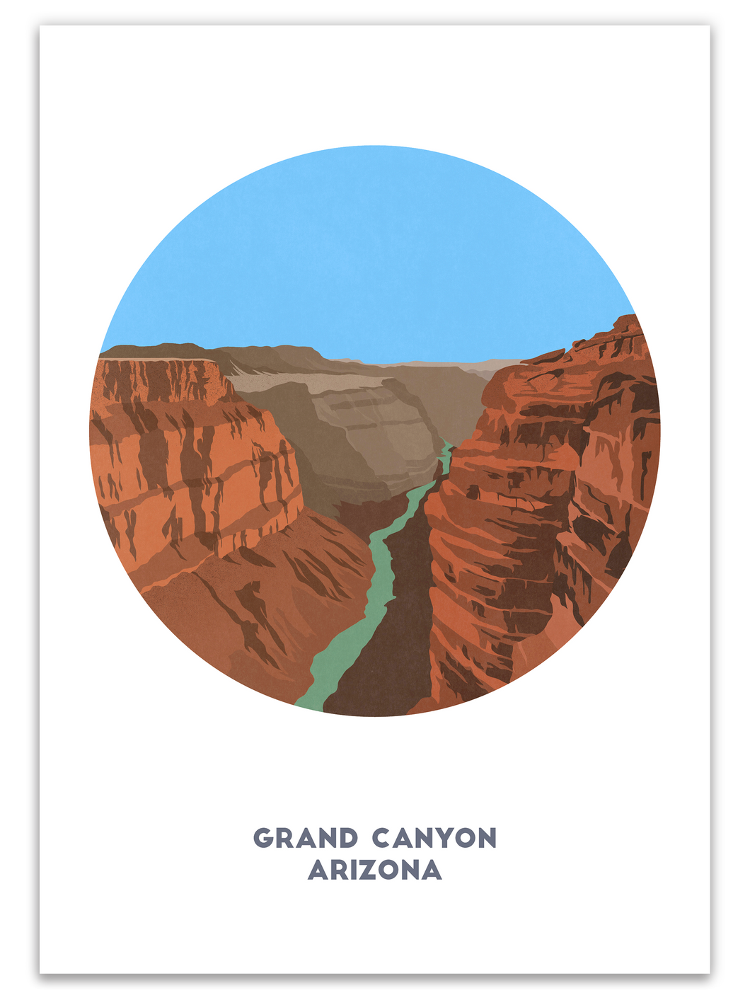 Grand Canyon Print - USA - Trail Bound Prints