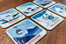Load image into Gallery viewer, Ski Lift Coasters, Set of 6 , Set of 4, or individual

