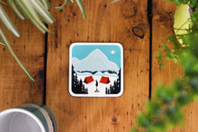Load image into Gallery viewer, Set of 4 Summer Sports Coasters, Summer Activities Coasters, Cycling, Hiking, Mountain Biking, Camping, Climbing
