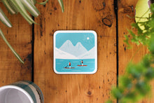 Load image into Gallery viewer, Set of 4 Water Sport Coasters, Canoeing, Paddle Boarding, Swimming
