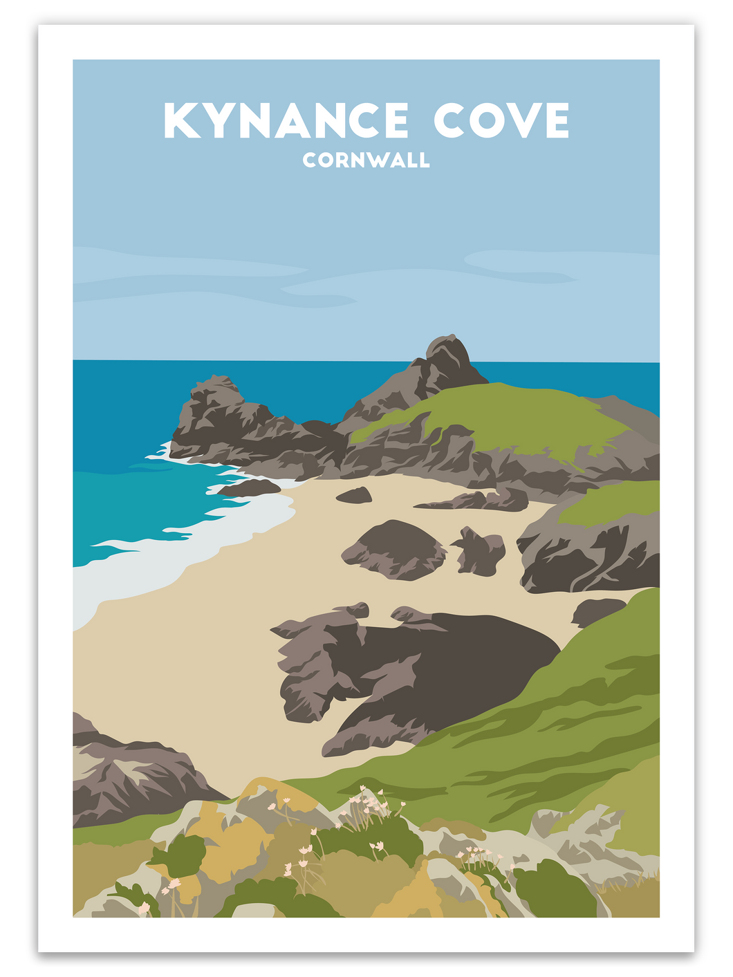 Kynance Cove Print - UK - Trail Bound Prints