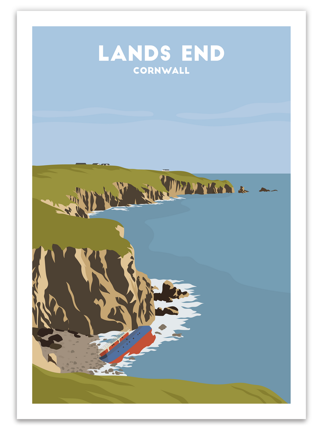 Lands' End Print - UK - Trail Bound Prints