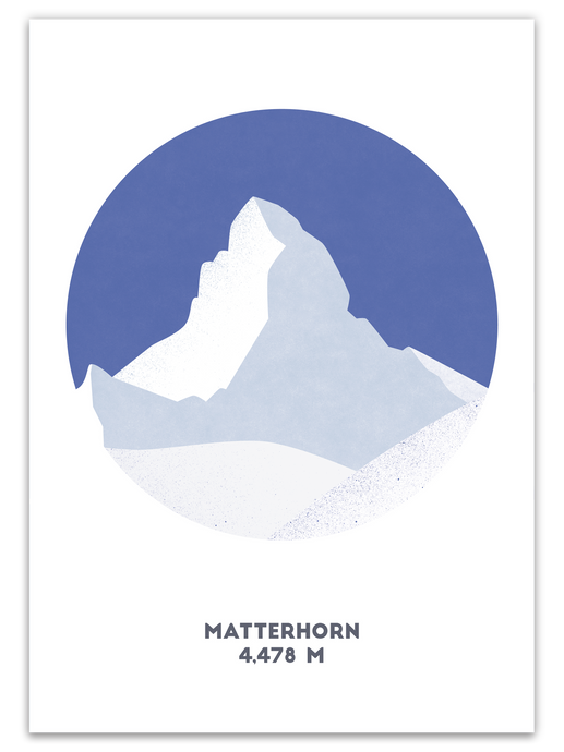 Matterhorn Mountain Print - Switzerland - Trail Bound Prints
