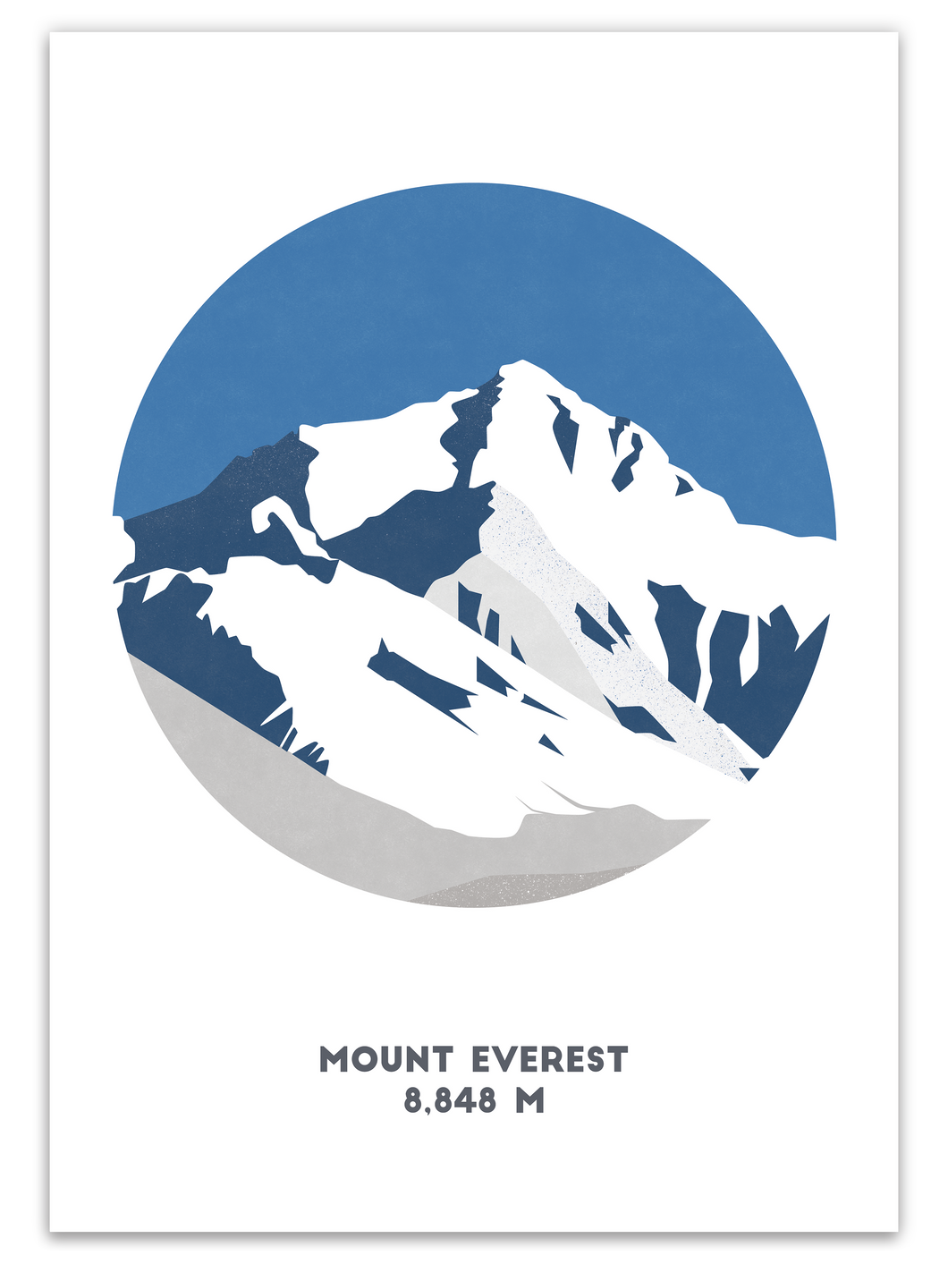 Mount Everest Mountain Print - Nepal - Trail Bound Prints
