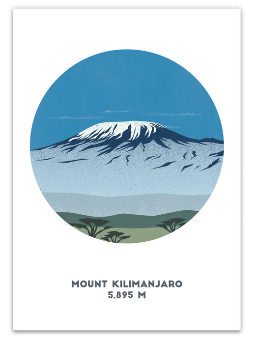Mount Kilimanjaro Print - Tanzania - Trail Bound Prints