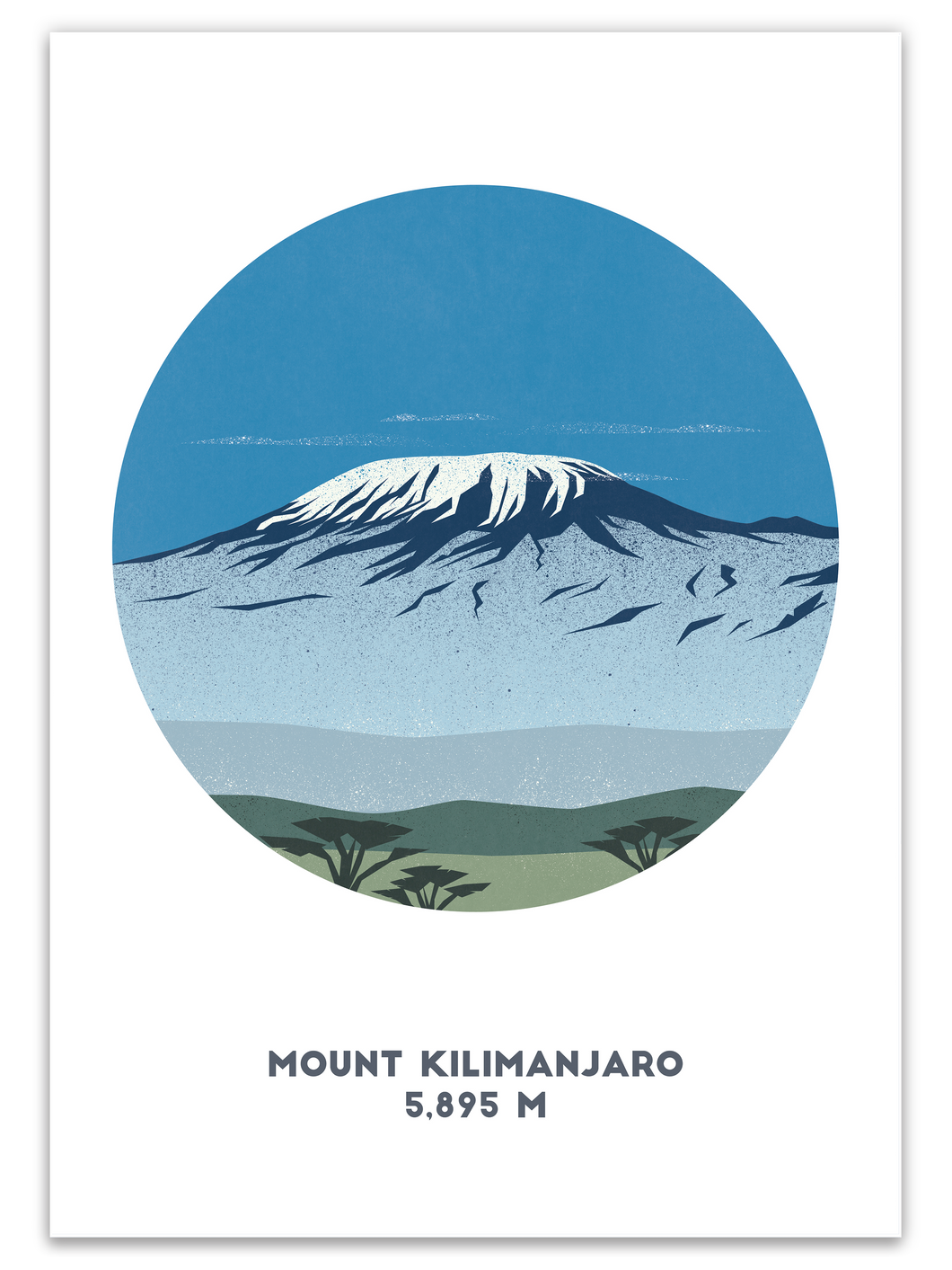 Mount Kilimanjaro Print - Tanzania - Trail Bound Prints