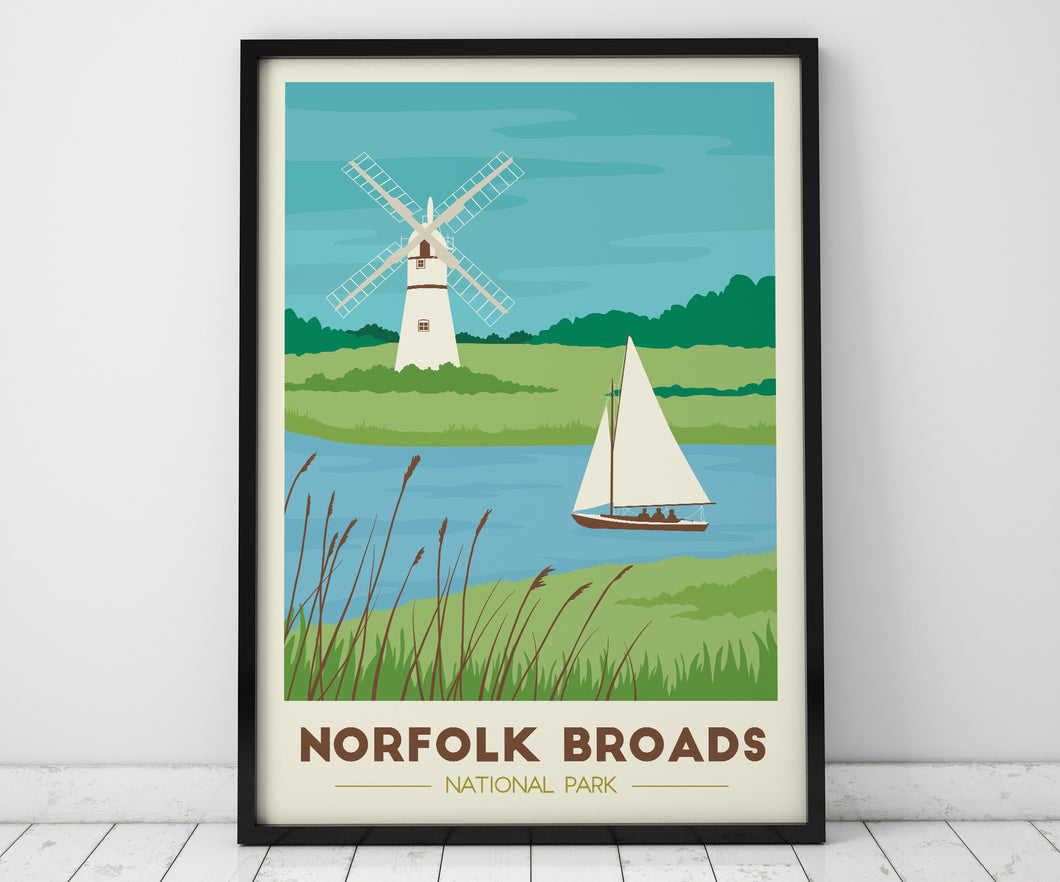 Norfolk Broads National Park print